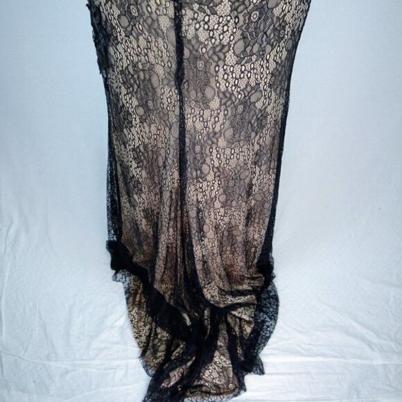 NWT Terani Couture Black Nude Two Piece Gown $448 - Picture 11 of 14